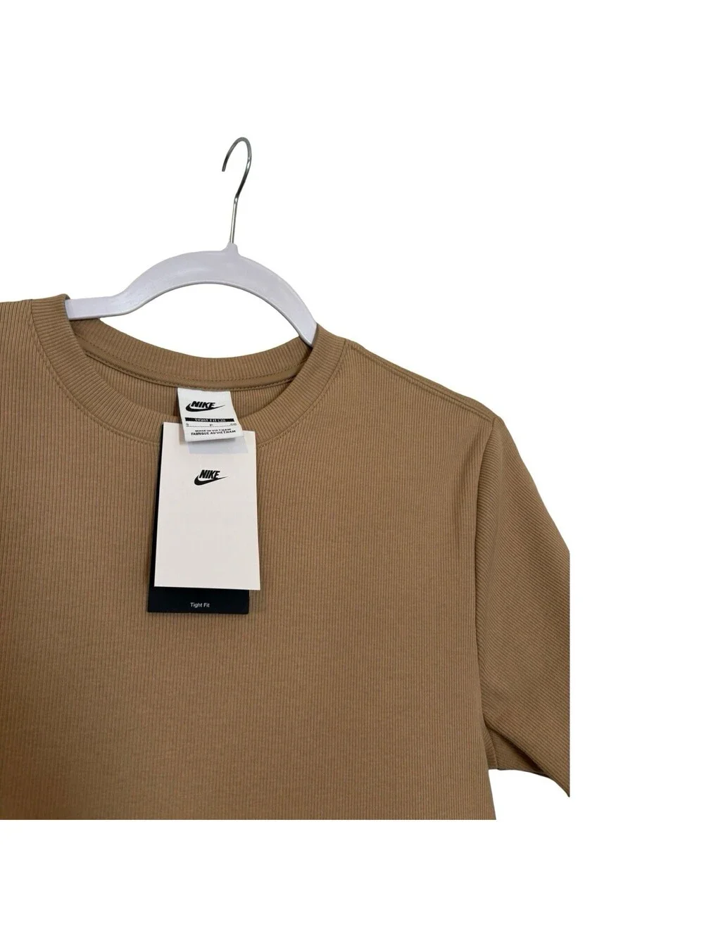 Nike The Nike Tee Loose Fit T-Shirt Mens Small Khaki Brown NWT Center Nike Heavy